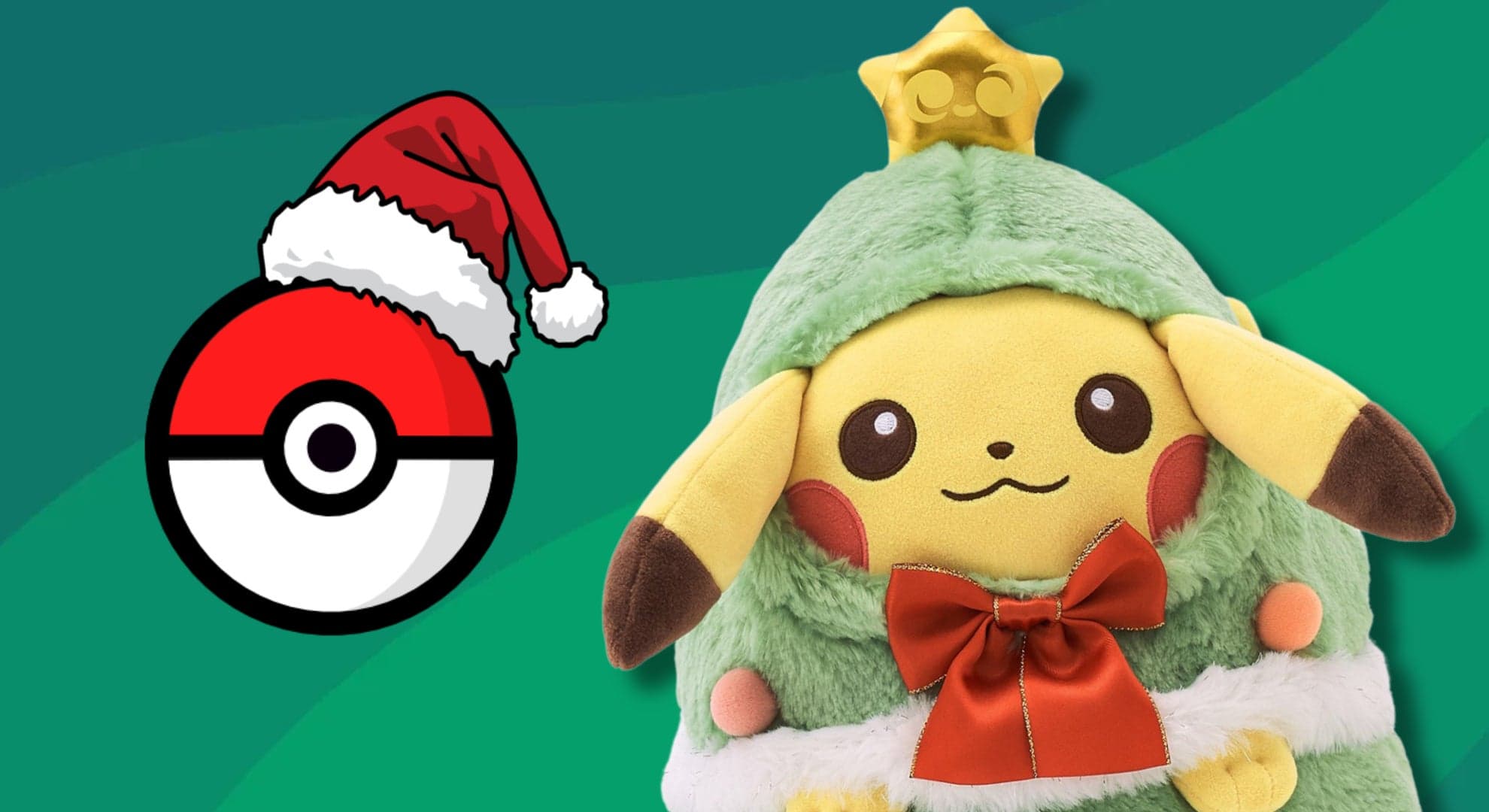 Pokémon Reveals New 'Holiday Helper’ Plush Collection With a Christmas Tree Pikachu and Clodsire Sled