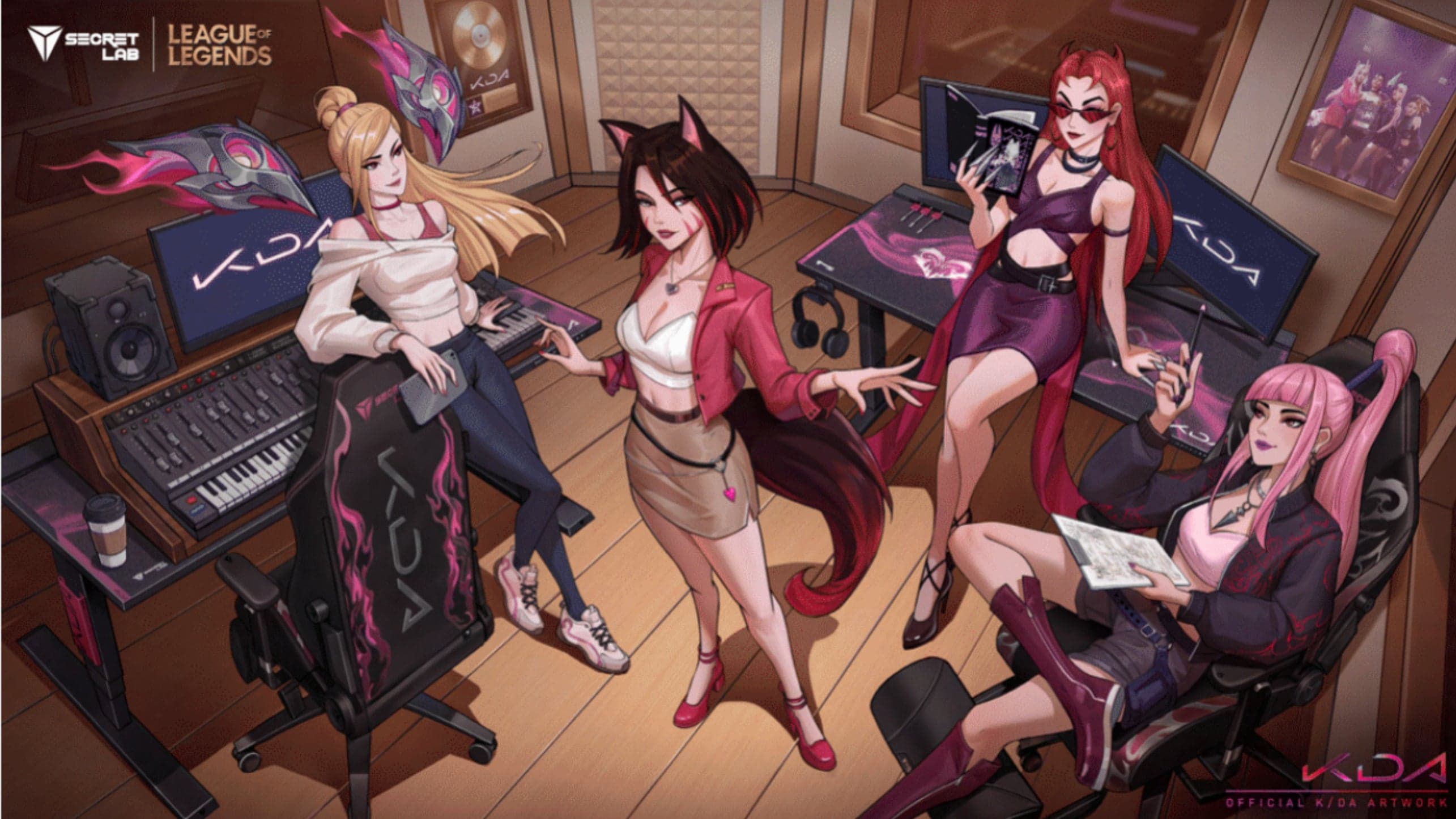 Secretlab Reveals K/DA Firestarter Collection With New Gaming Chair and Desk Designs