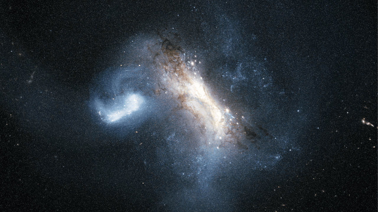 The earliest galaxy 'swallowed' by the cannibal Milky Way left a scar at its heart