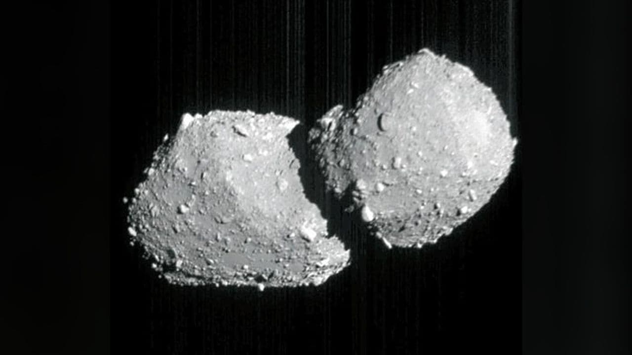 Japan's Hayabusa2 probe captures remarkable photo of a two-headed asteroid 62 million miles away