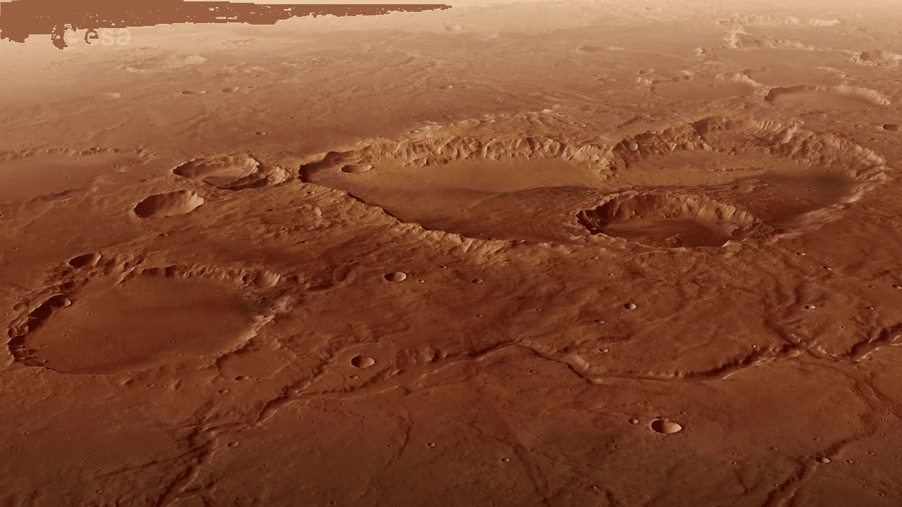 Mars Express orbiter captures detailed new video of the crater where Mark Watney was stranded in 'The Martian'