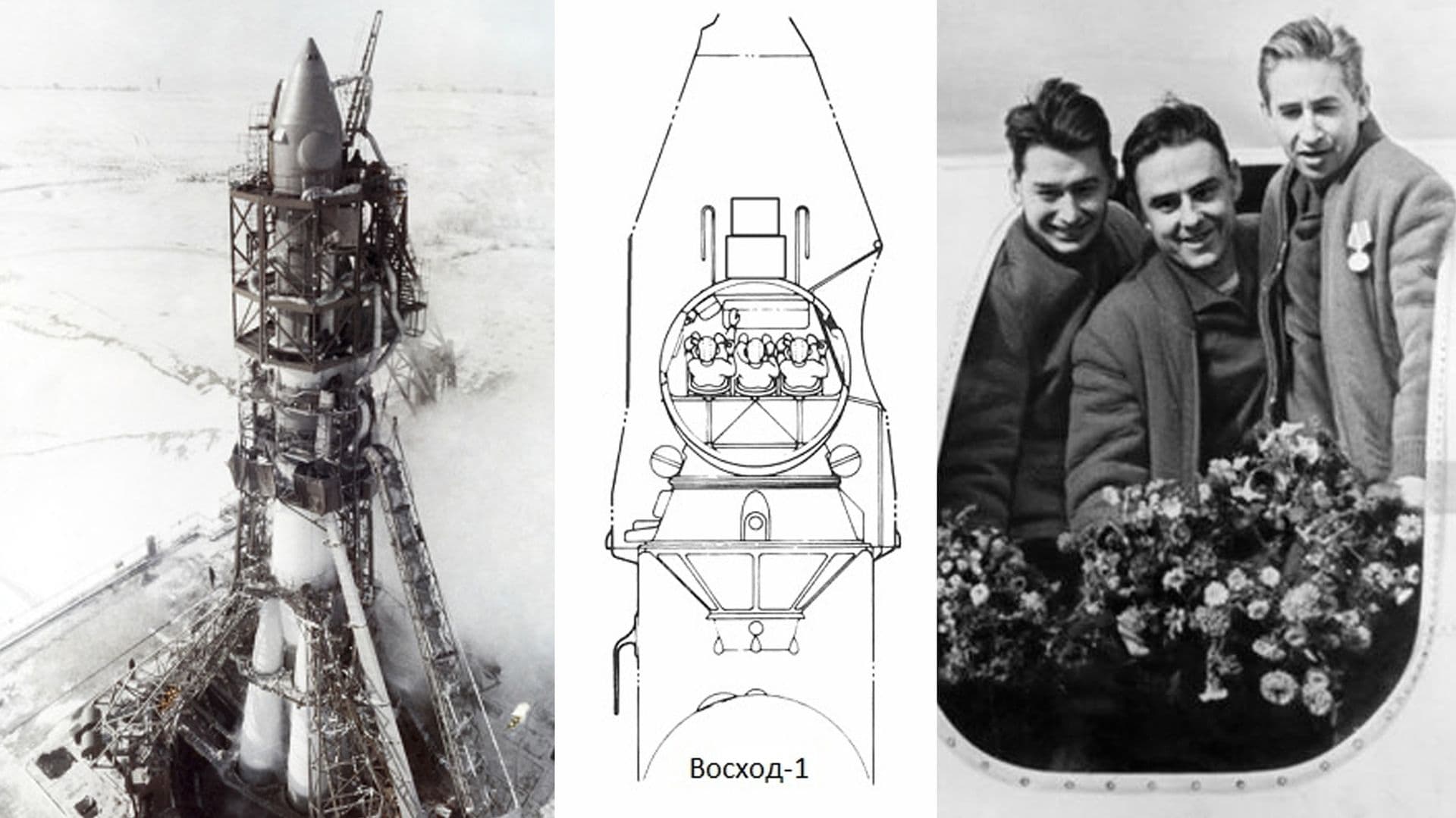 On this day in space! Oct. 12, 1964: The Soviet Union launches Voskhod 1, the 1st multi-person cosmonaut crew, into space