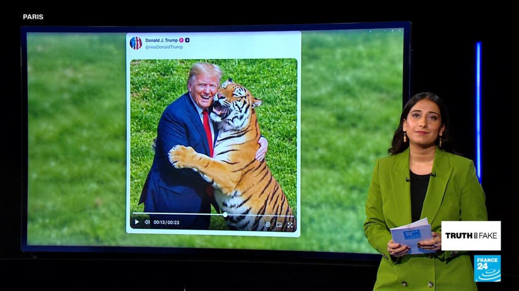 Trump sparks outrage over AI tiger video after sharing footage of fatal UK attack