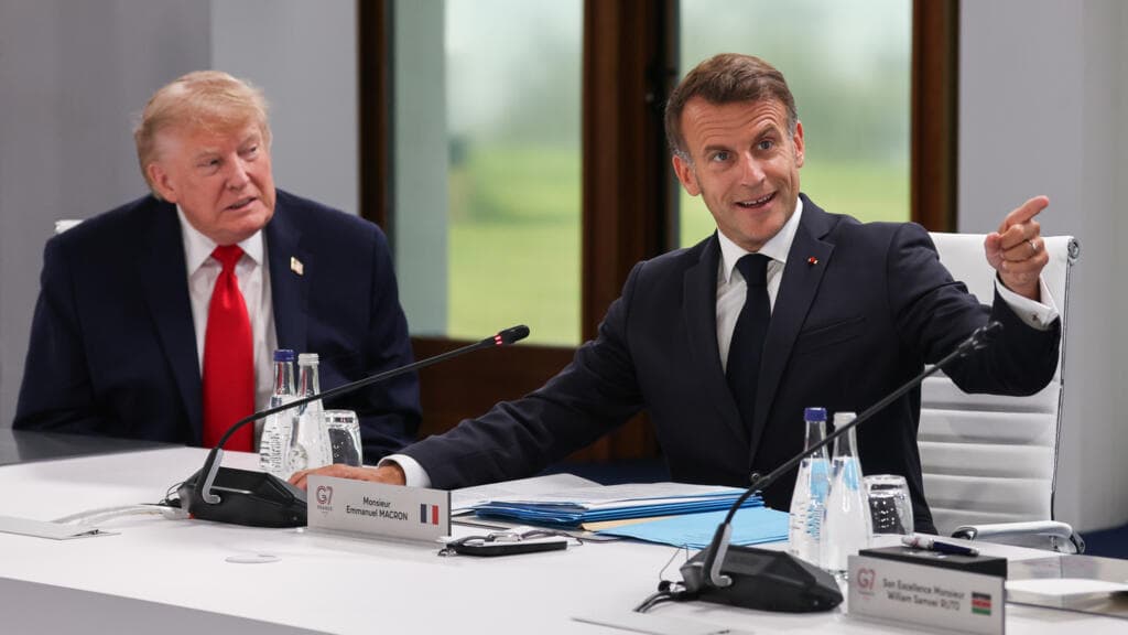 Macron winds up G7 with AI, Trump dinner