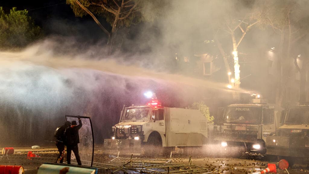 Clashes grip Tirana as Albanian PM blames 'foreign hands' for protests