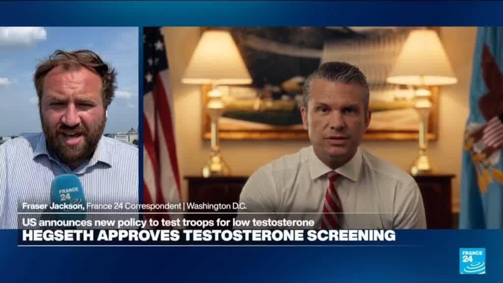 US Defense Secretary Pete Hegseth announces testosterone screening for US troops