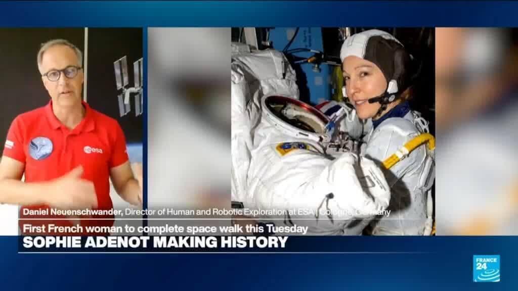 ISS: Sophie Adenot and Anil Menon conduct spacewalk to replace space-to-ground antenna
