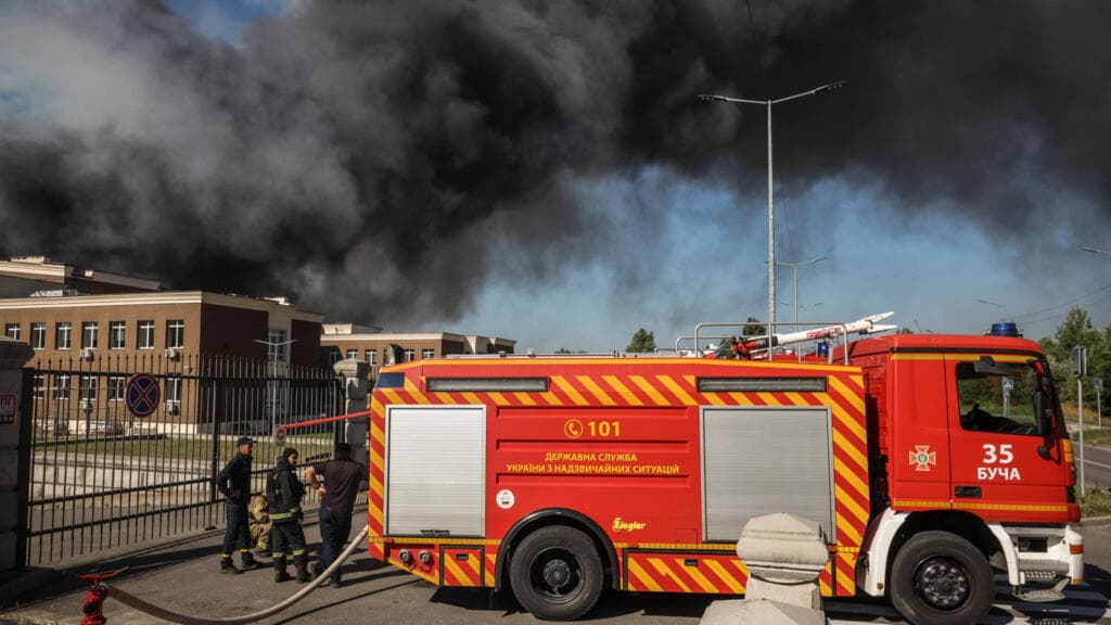 Russian strike on warehouse near Kyiv kills at least 27 people, hundreds evacuated
