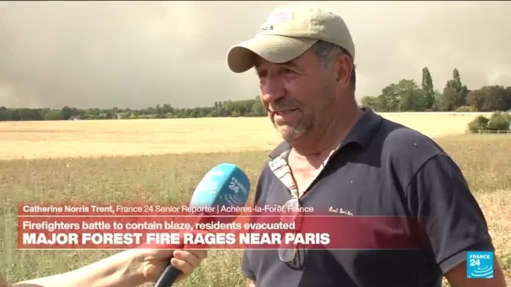 'It's a monster': FRANCE 24 speaks to resident evacuated due to the Fontainebleau fire