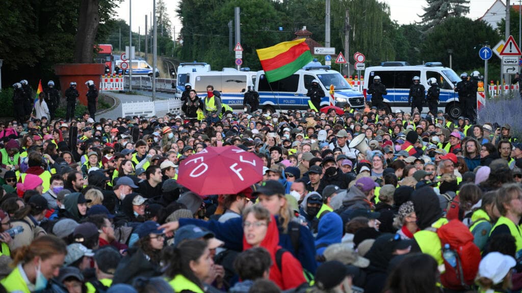 Thousands protest against the far right in Germany as AfD party meets