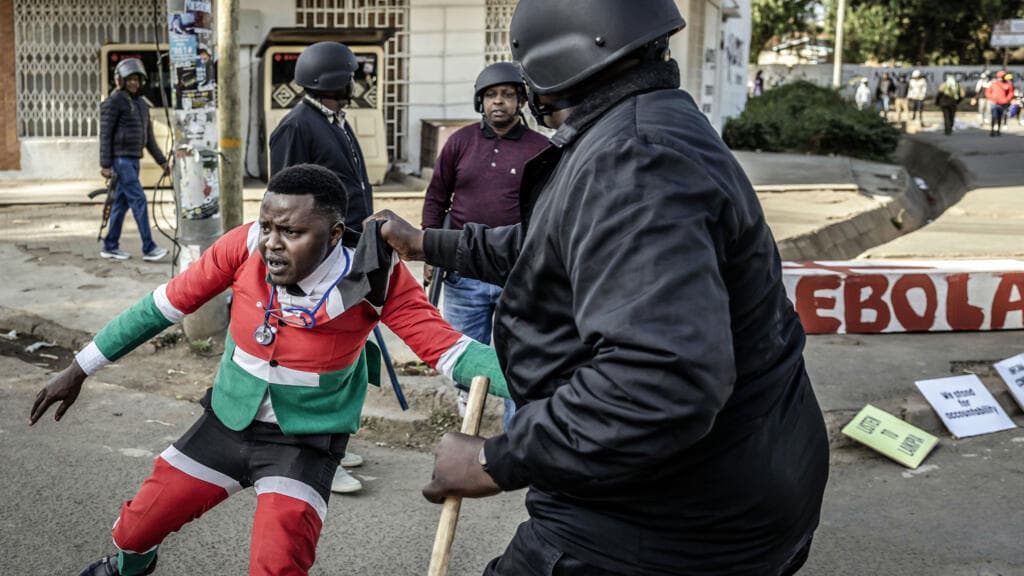 At least one person killed protesting Ebola quarantine centre for US citizens in Kenya