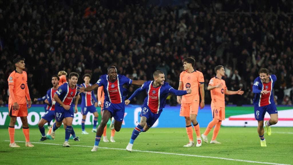 PSG end Barcelona's winning run as Liverpool fight back against Villarreal