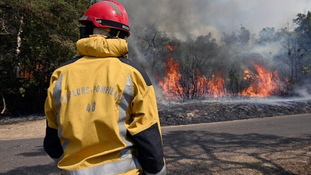 Wildfire rages in southern France, forcing evacuations