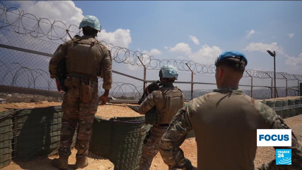 UNIFIL peacekeepers patrol south Lebanon, caught between Israel and Hezbollah