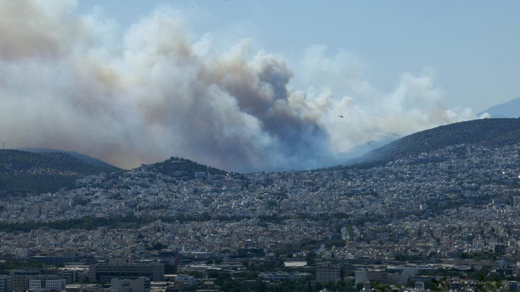 Greece orders partial evacuation of Athens suburb as wildfire burns