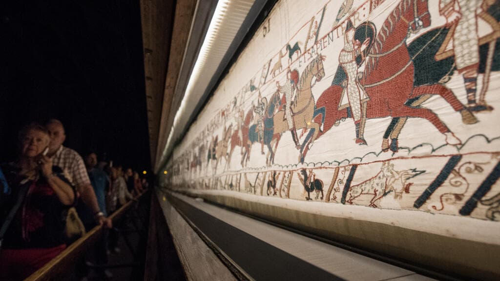The Bayeux Tapestry's risky journey across the Channel
