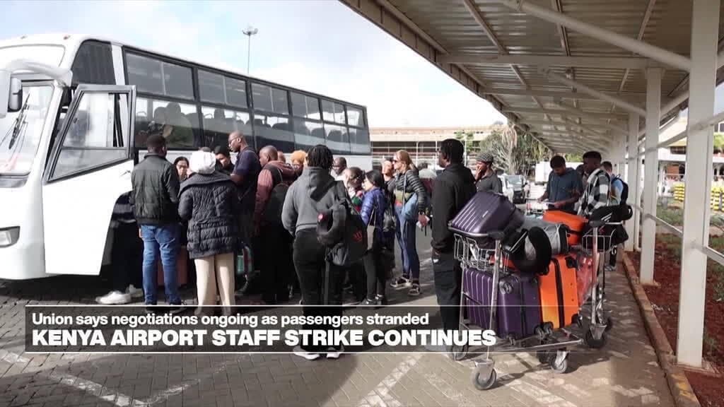 Kenya airport staff strike delays thousands of passengers