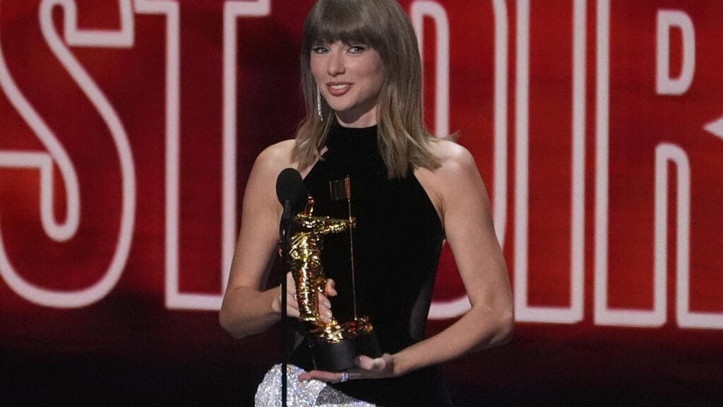 Taylor Swift becomes most-awarded artist in MTV VMA history with 31 wins