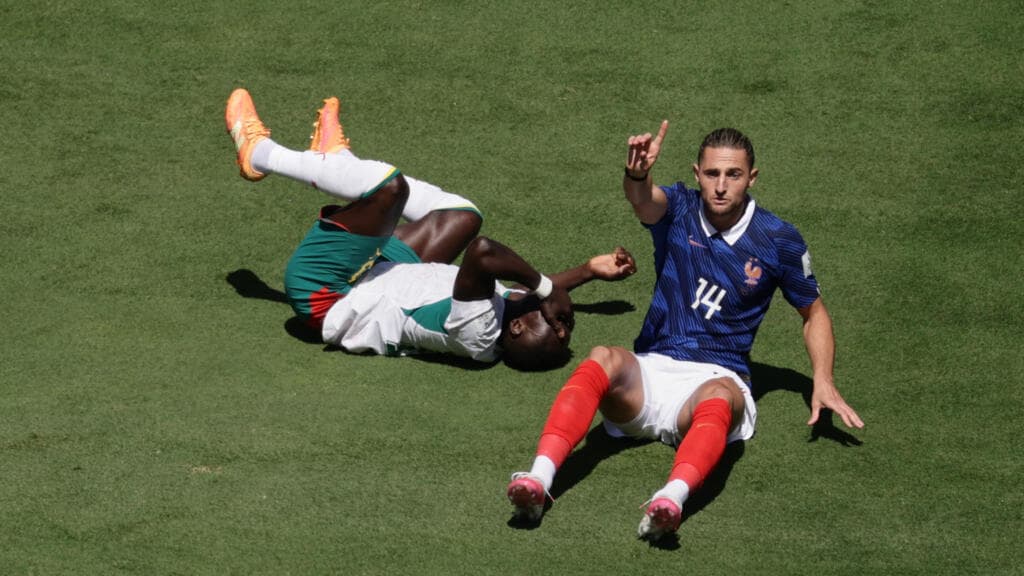 France midfielder Rabiot joins Vinicius in criticising World Cup final pitch