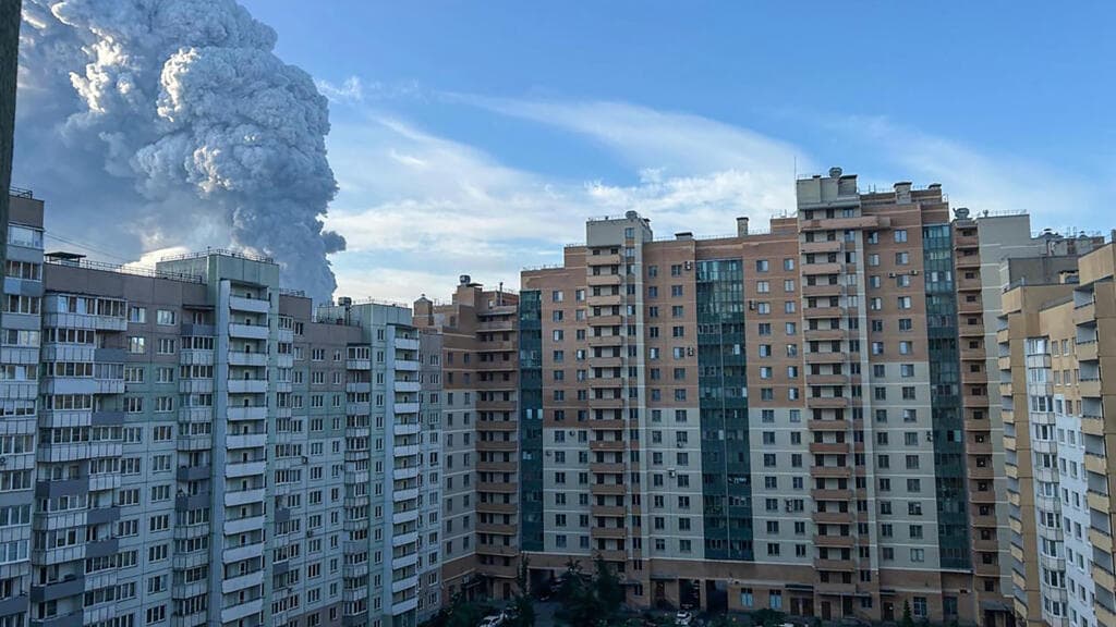 Ukraine drone attack sparks fire at Russian e-commerce giant's warehouse near Saint Petersburg