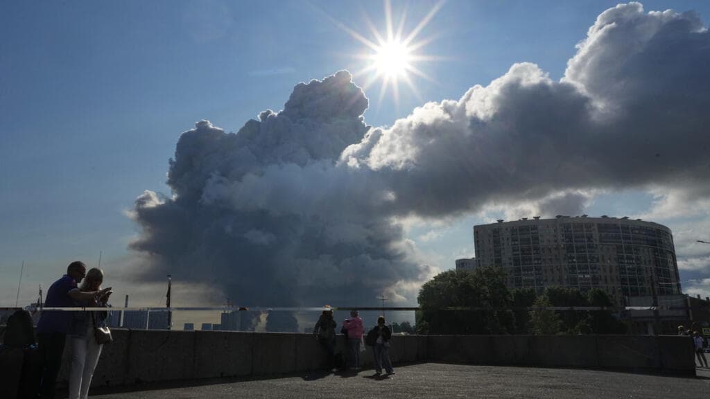 Russia's online retailer Wildberries says warehouse on fire after Ukrainian drone attack
