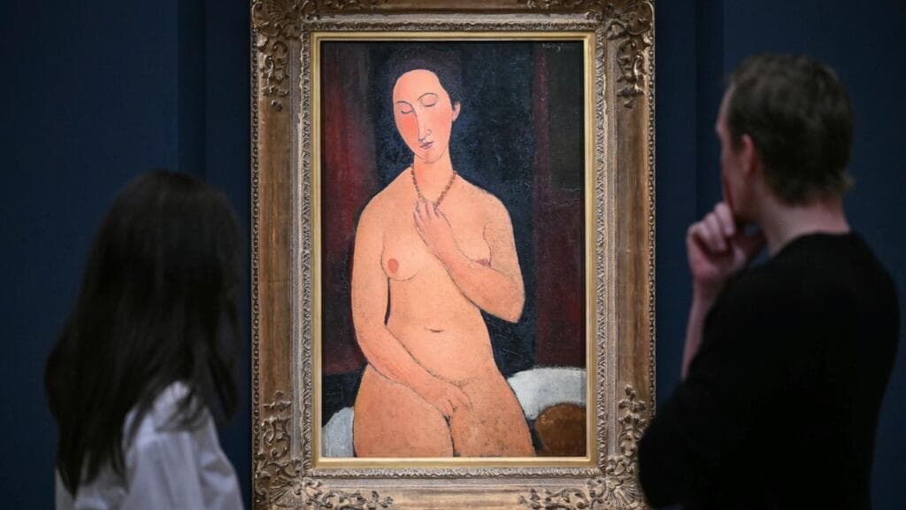 Modigliani nude sets European auction record at London art sale