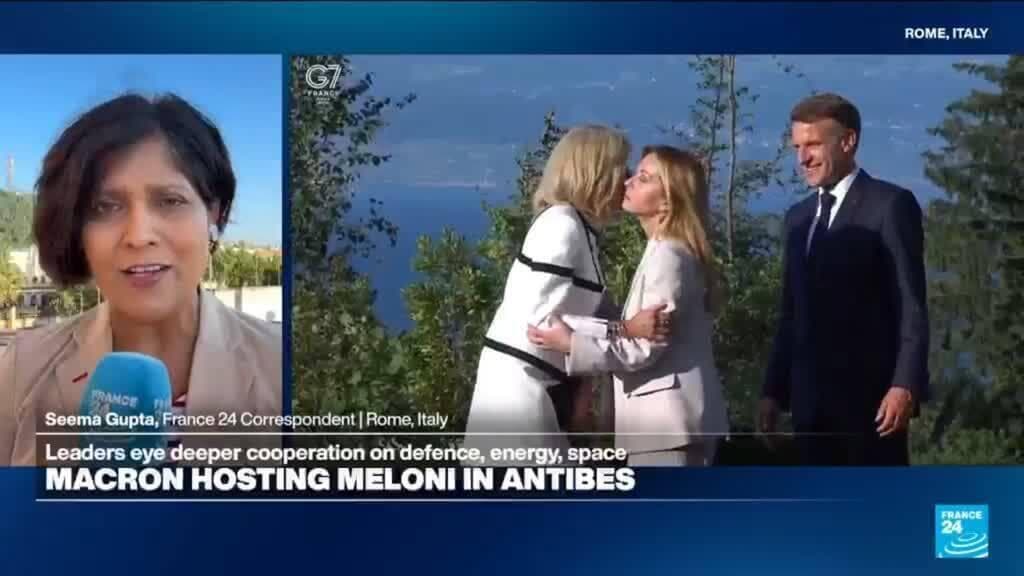 France's Macron hosts Italy's Meloni after Trump rift