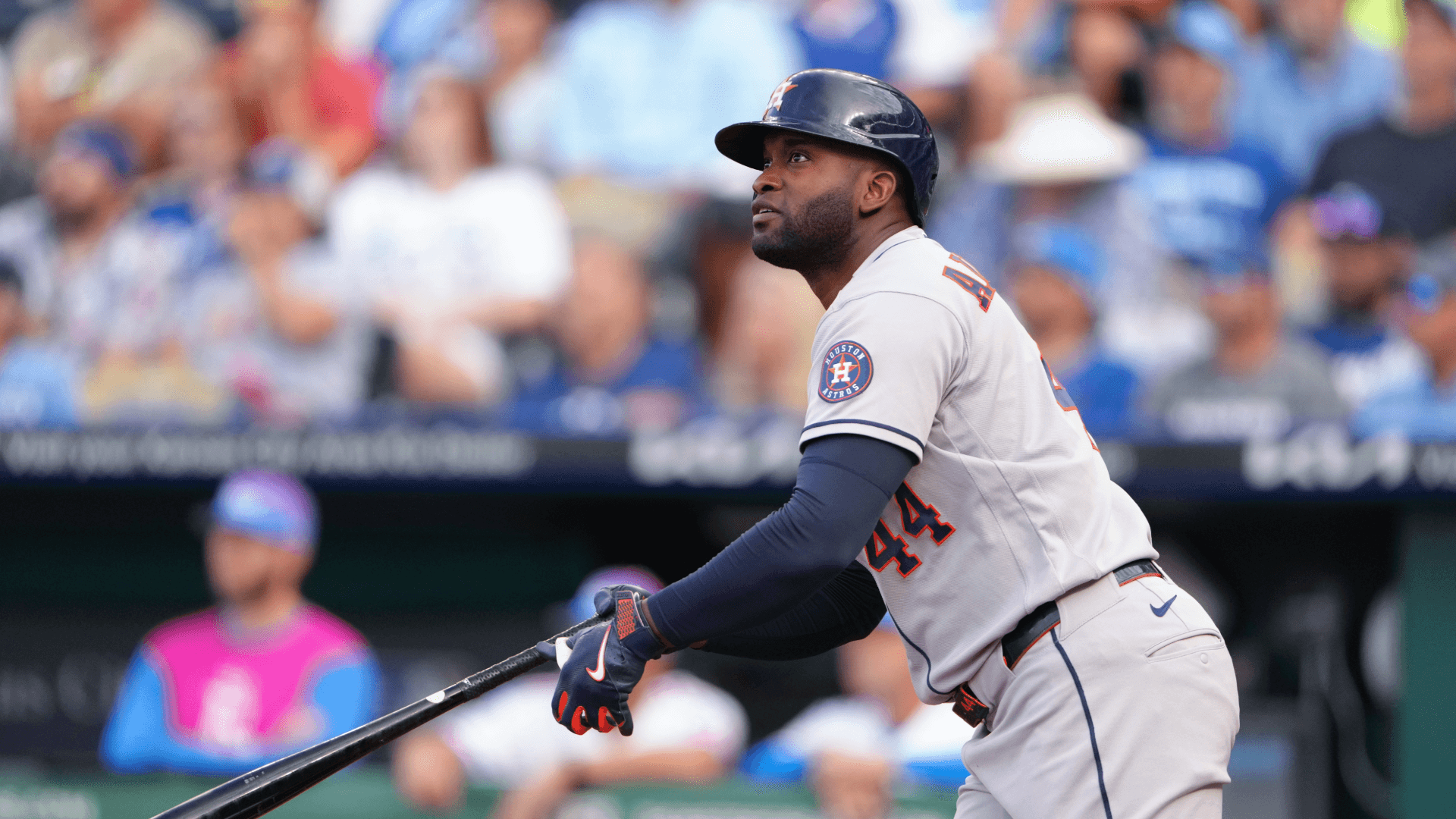 American League home run leader Yordan Alvarez won't participate in this year's Home Run Derby