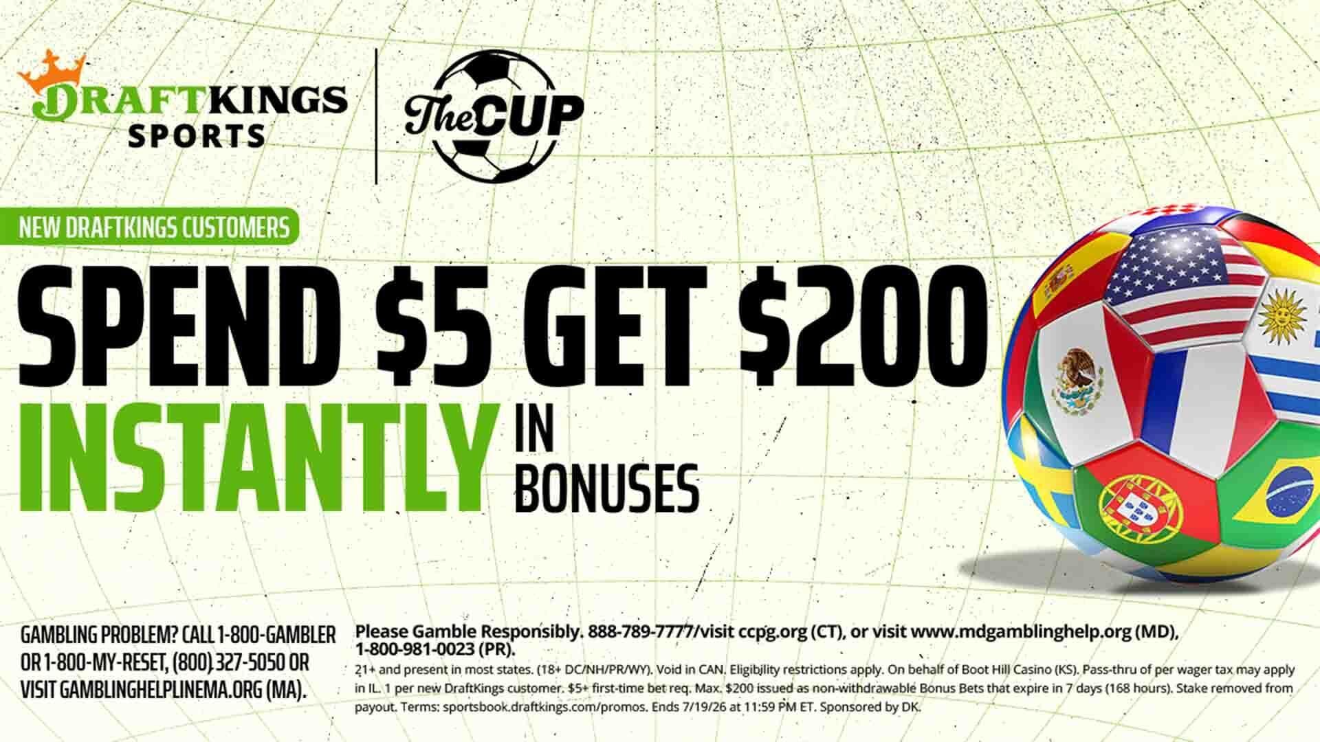 Use DraftKings promo code for $200 in bonus bets by targeting France-Sweden, Mexico-Ecuador, World Cup