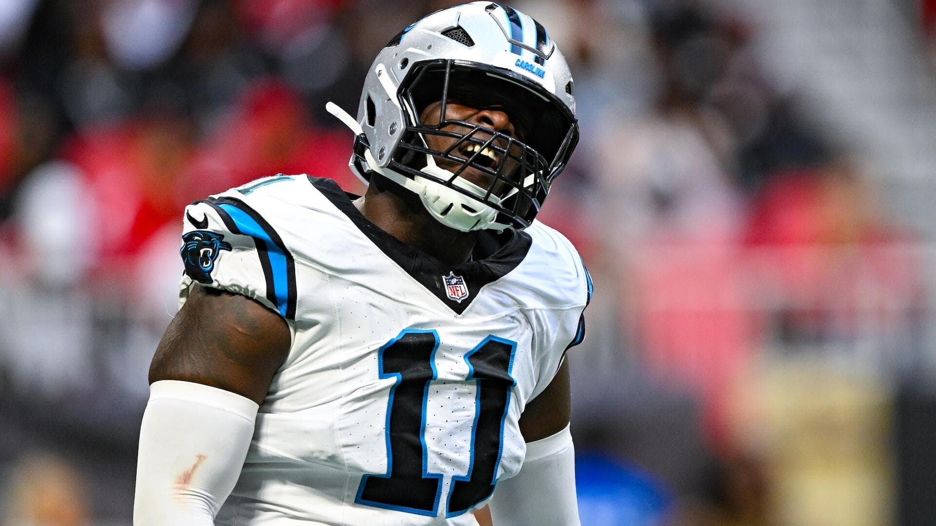 Panthers' Nic Scourton carted off field on first day of NFL training camp