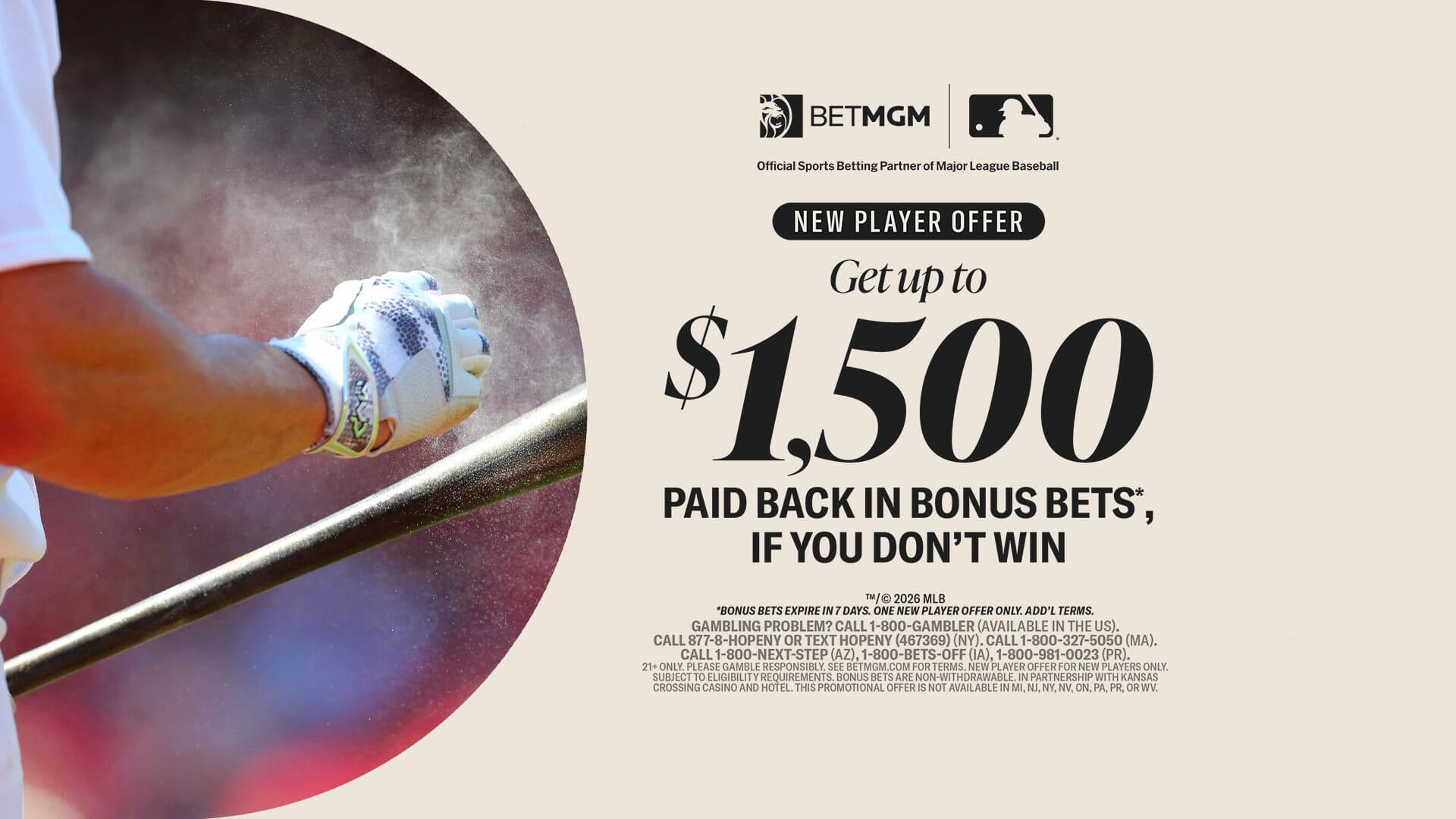 Use BetMGM bonus code CBSSPORTS to get $1,500 in bonus bets for Padres-Giants, MLB betting on Thursday