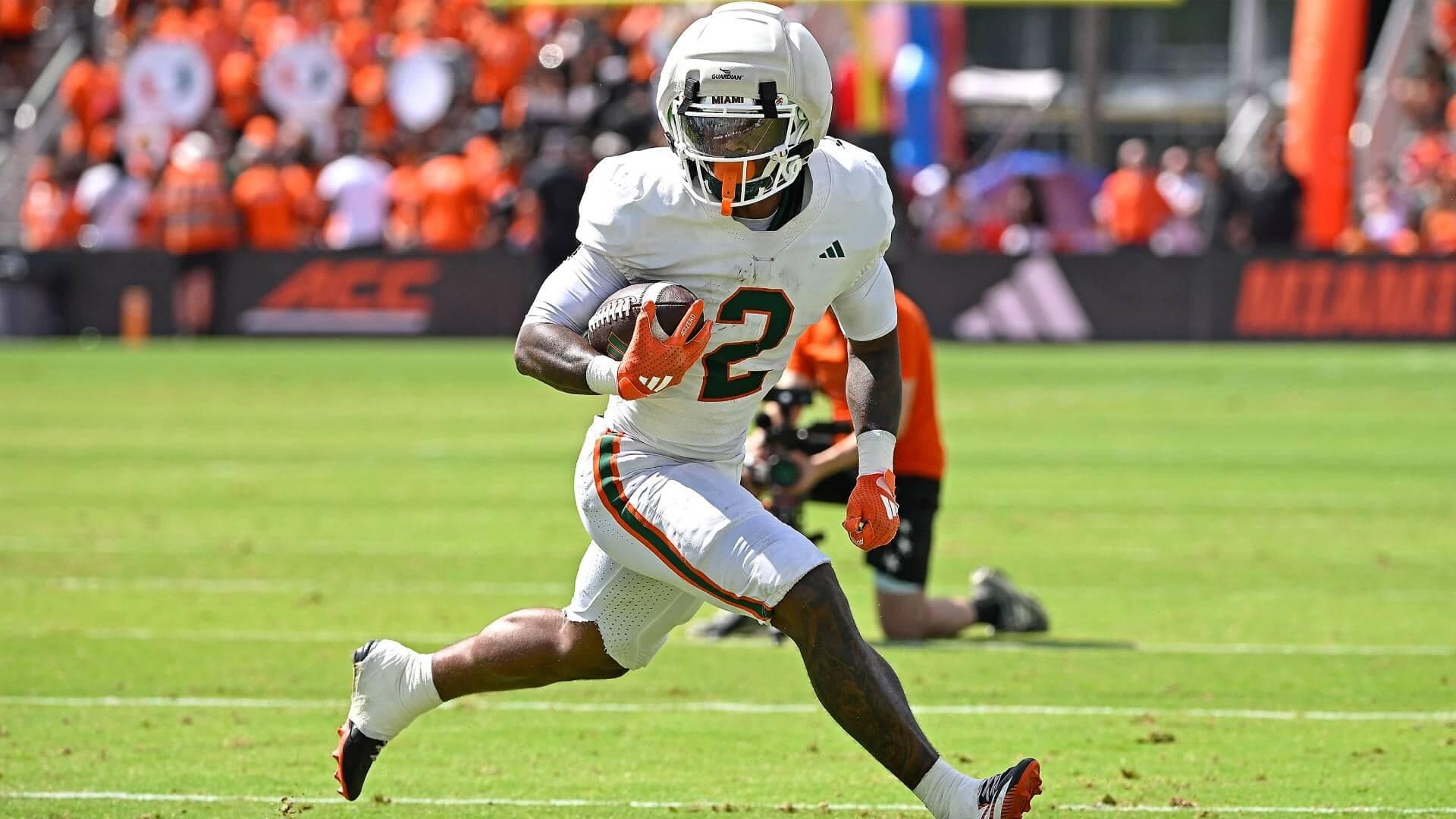 Miami RB Jordan Lyle arrested on charges of reckless driving, fleeing authorities