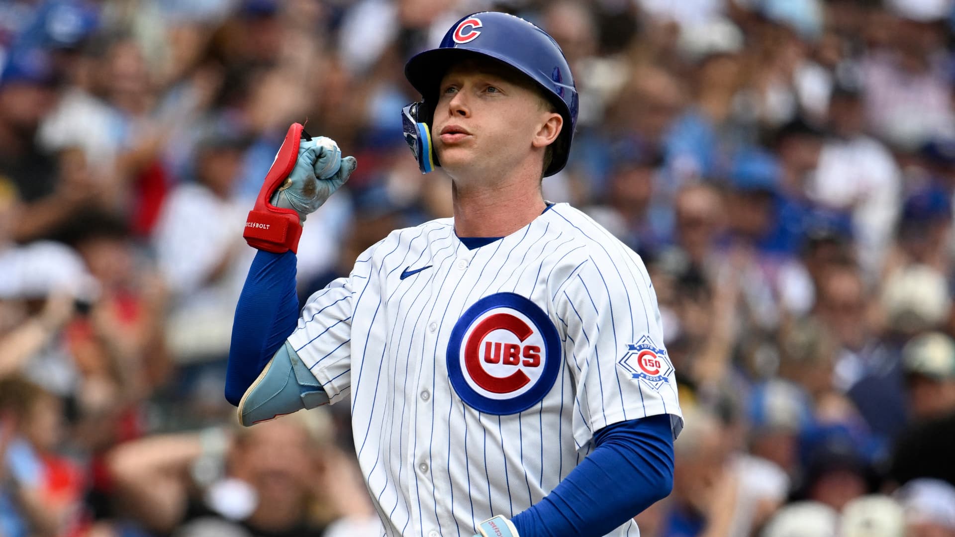 Pete Crow-Armstrong adds to his NL MVP case with three-homer showcase in Cubs win over Reds