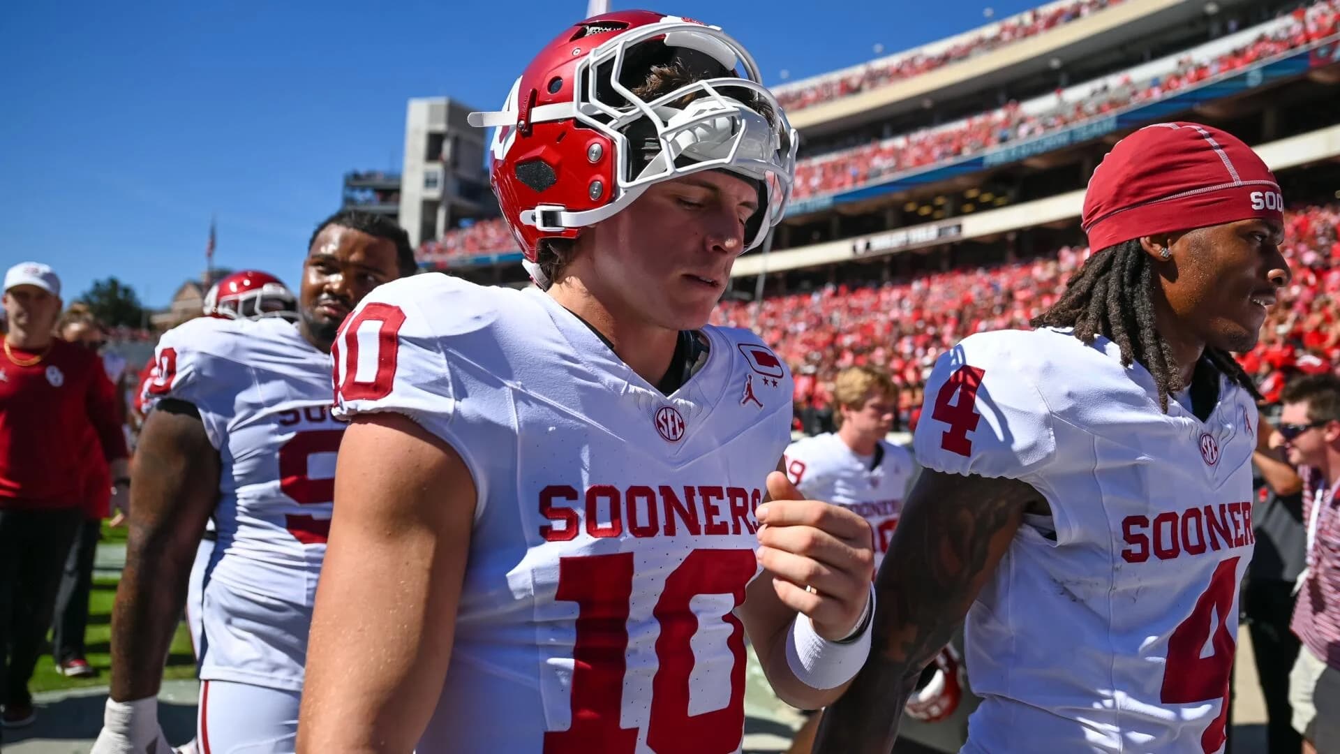 Oklahoma coaching staff 'discussed' QB change as John Mateer's disastrous outing raises big questions