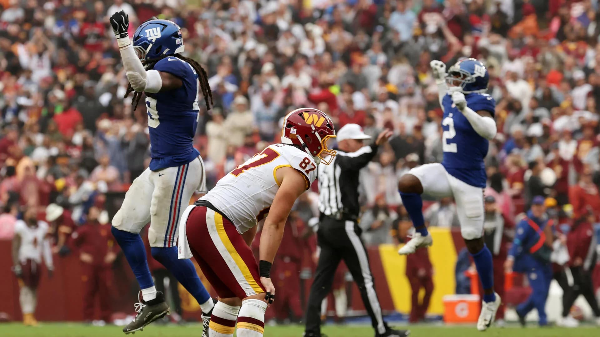 Commanders-Giants tie: Washington delivers disastrous end-of-game sequence following Cam Skattebo fumble
