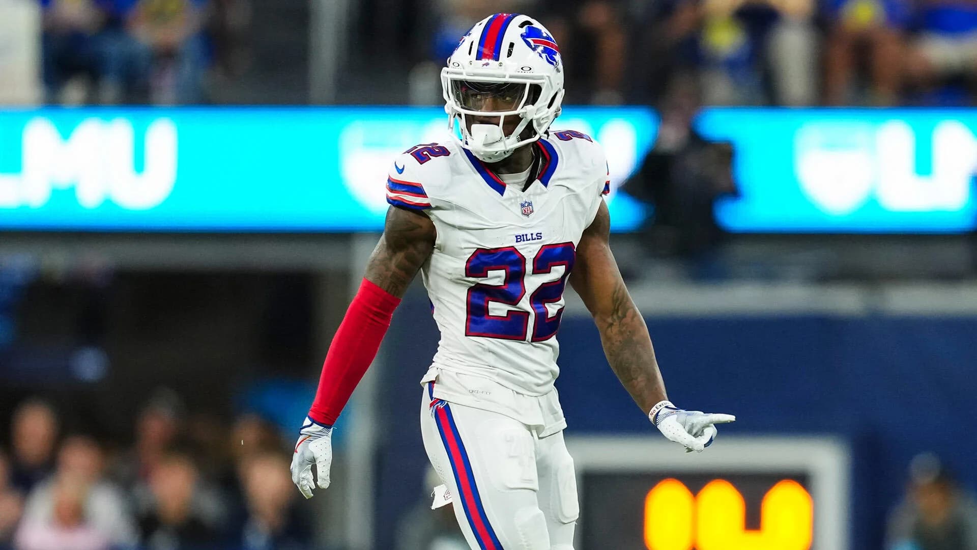 NFL suspends Bills' C.J. Gardner-Johnson for spitting on Raiders' Brock Bowers