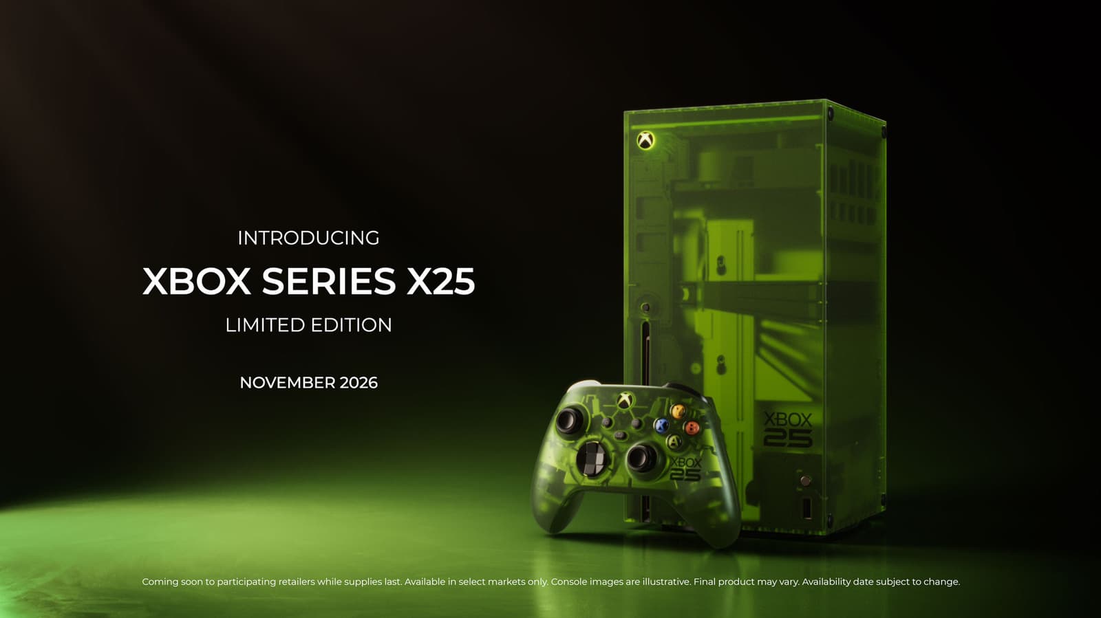 A limited edition translucent green Xbox Series X and controller are coming this fall