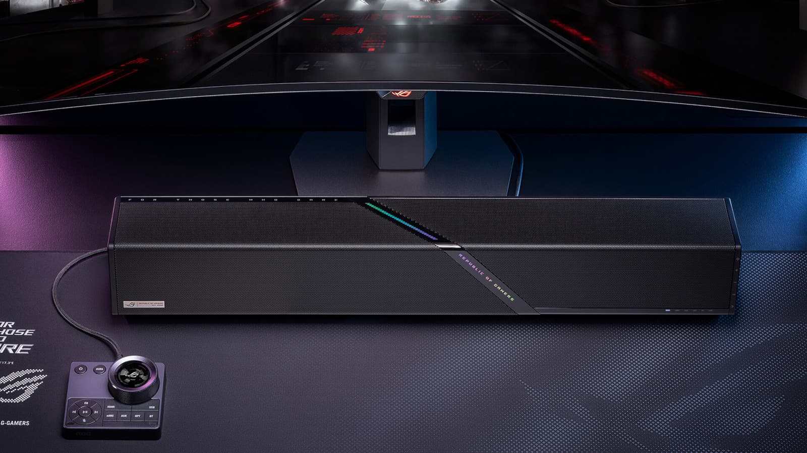 ASUS' first gaming soundbar is now available in the US for $600