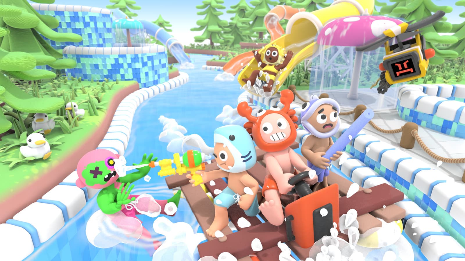 In co-op shooter Lazy River, peeing in the pool turns guests into zombies