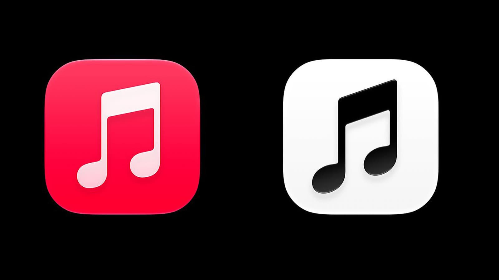 People are hating on Apple Music's redesigned black-and-white logo