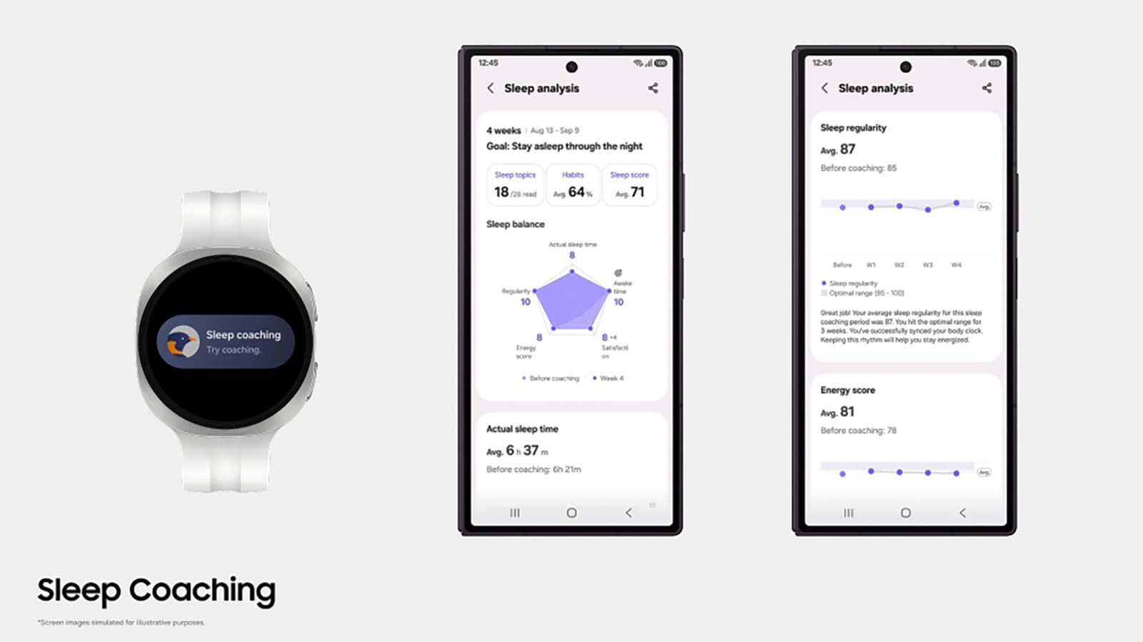 Samsung Health's sleep coaching now requires just three days of data