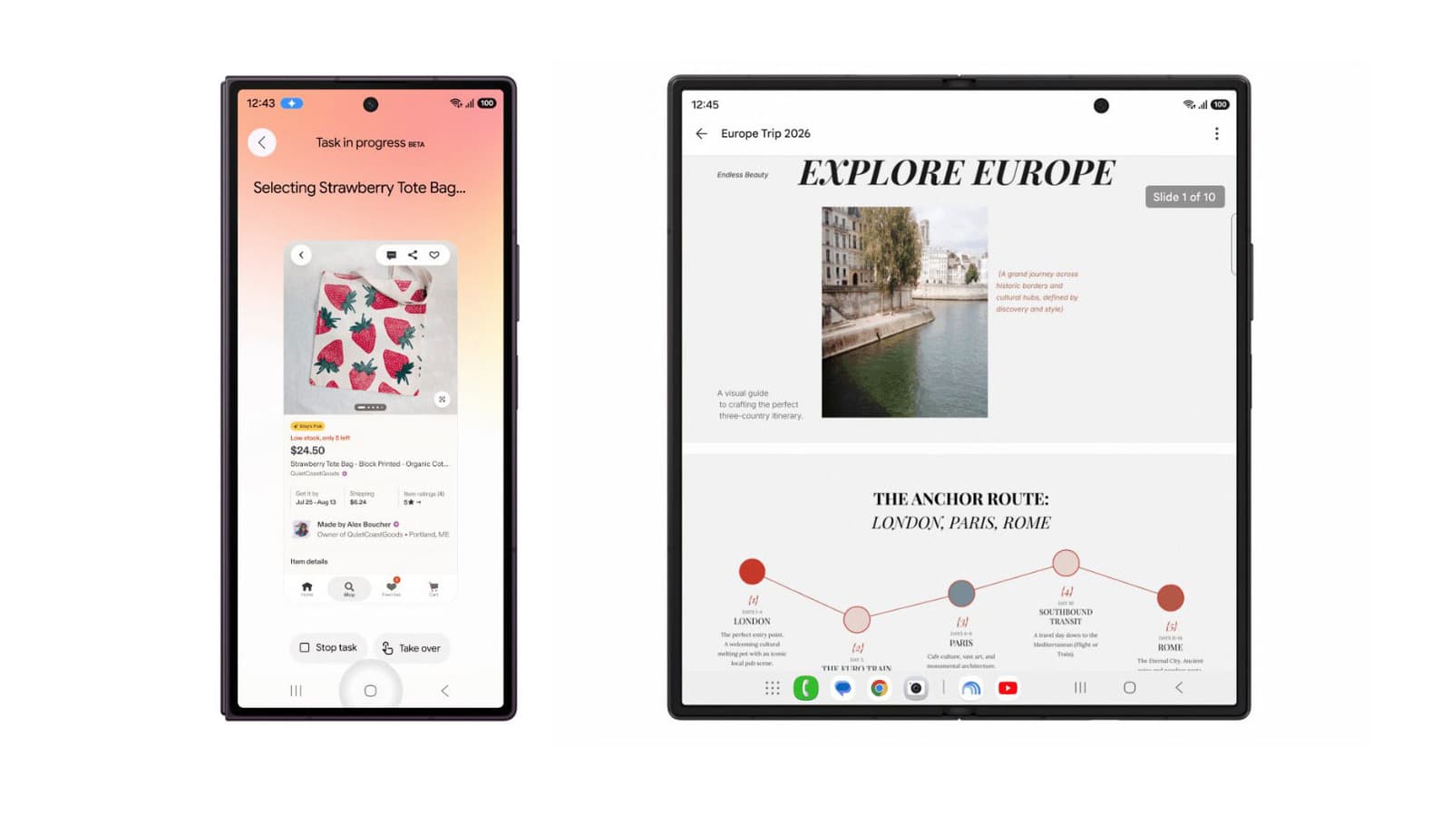 Samsung's new foldables come with Gemini Notebook pre-installed